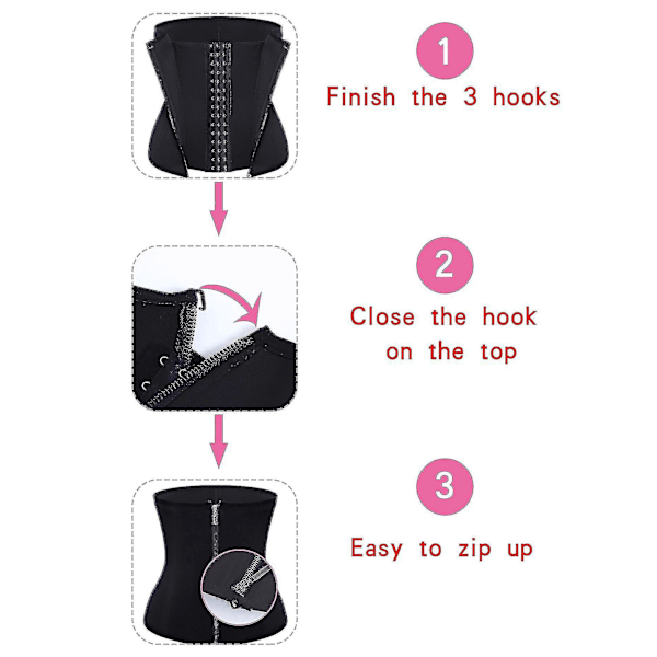 Stålbein Waist Trainer Korsett for Sport Trening - Lilla