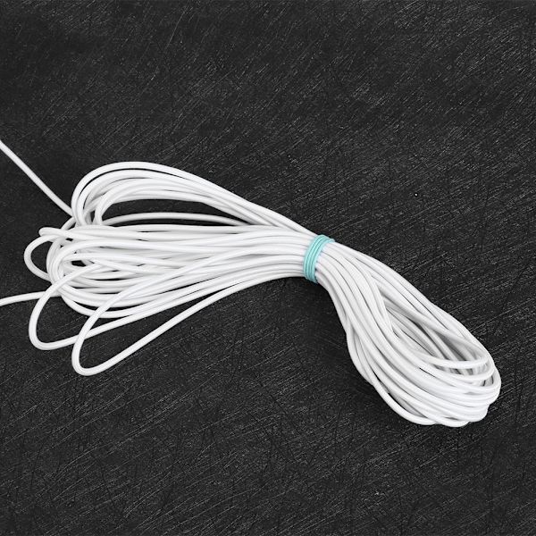 3 pussia 3mm 10m/32.8ft pyöreä elastinen köysi DIY-vaatteet elastiset vaatteet ompelutarvikkeet
