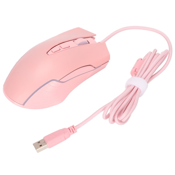 Kablet spillmus med ergonomisk design, RGB, seks nivåer DPI justerbar, nøyaktig posisjonering, datamaskintilbehør