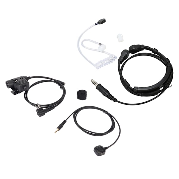 Halsmikrofon ørestykke 7,1 mm stik med finger PTT bærbar til MOTOROLA GP88 GP300 GP3688 DEP450 EP450