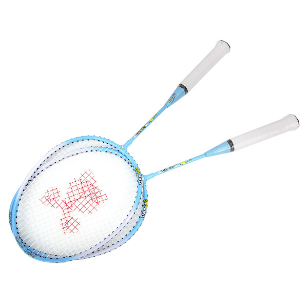 Ett par Aluminiumlegering Tecknad Barn Badmintonracket Utomhussport Fritid ToyBlue