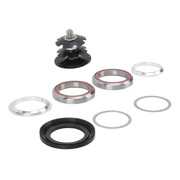 Sykkel Headset i aluminiumlegering med dobbel kulelager, fargeekte sykkelgaffelskålsett for 41,8 mm rette rørrammer
