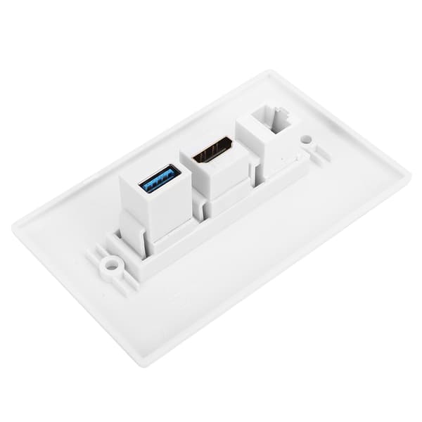Husstand CAT6 HDMI USB3.0 Interface Stikpanel Clip On Vægpladepanel US Standard