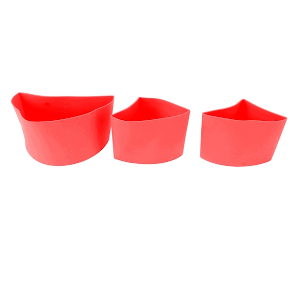 3 i 1 Slow Cooker Liner 6QT Silikon Gryte Divider Enkelt å Rengjøre Slow Cooker Tilbehør Koke Liner for Hjem Restaurant Rød