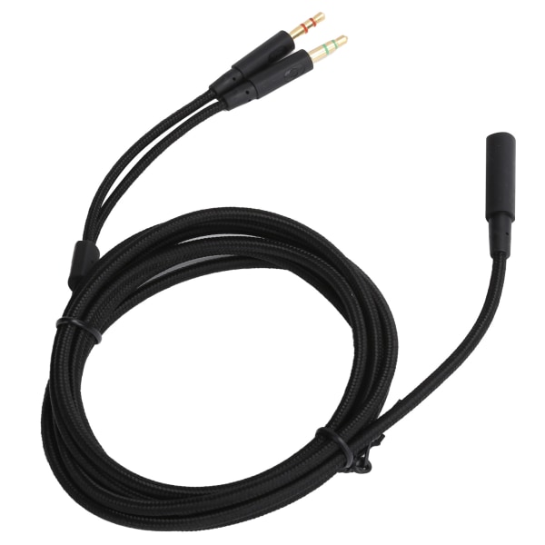 2-i-1 adapterhodetelefon lydkabel passer til Kingston HyperX Cloud Stinger/Cloud Mix/Cloud Alpha