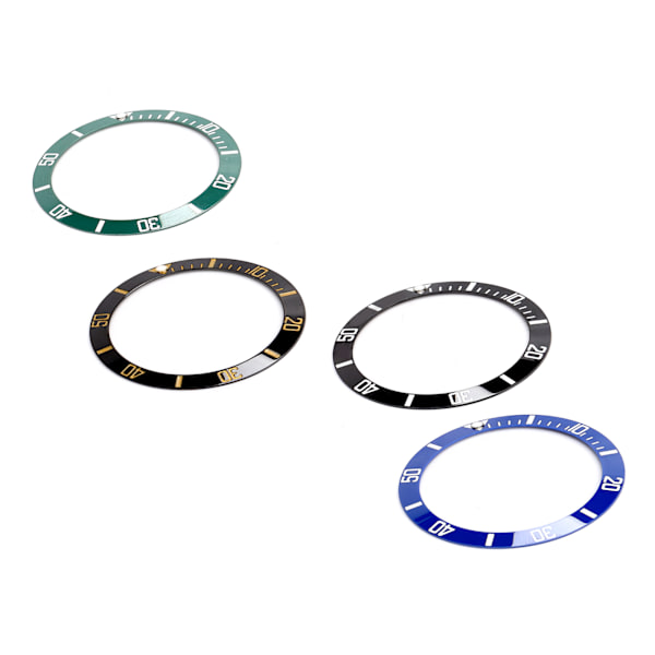 4st keramisk watch Insert Armbandsur Bezel Insert Ring Ersättningsdelar 38mm