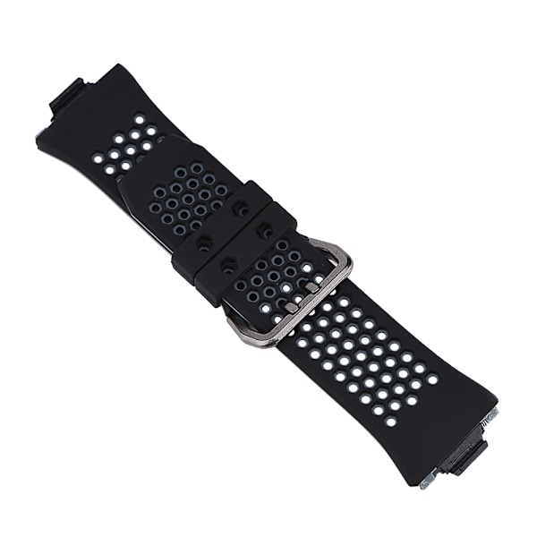 Silikoniurheiluranneke Fitbit ionic -värirannekkeelle musta ja harmaa