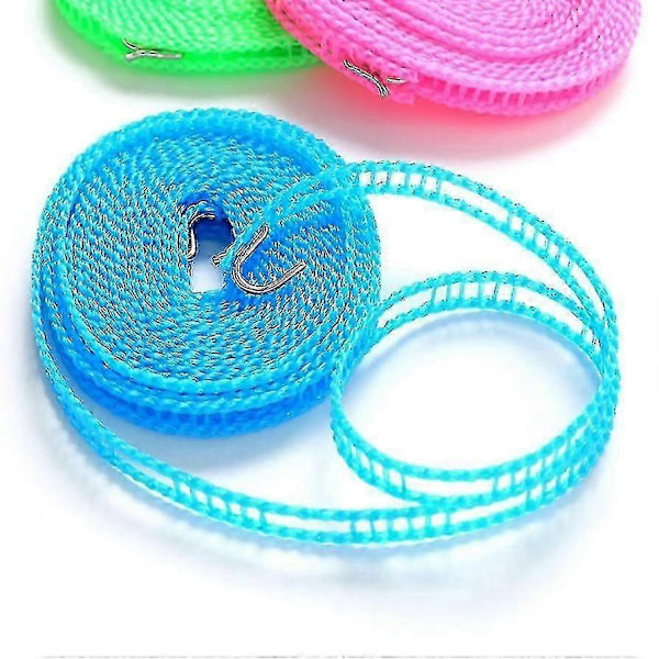 5 Meter Halkfri Vindtät Staket Klädlina, Nylon Torklina