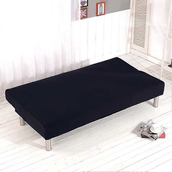 Elastisk Clac Betræk 3 Personers Sofa, Stue Ensfarvet Tæppe, Sort