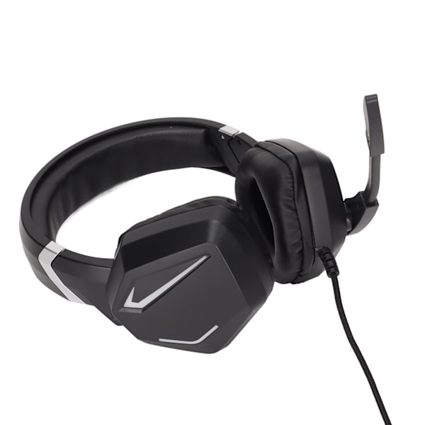 Spelhörlurar RGB 3,5 mm USB Stereo Gaming Over Ear Headset med volymkontroll för PC för Xbox One för PS4
