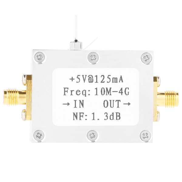 1 stk Wideband 0,01-4GHZ 21DB LNA lavstøjsforstærkermodulkort