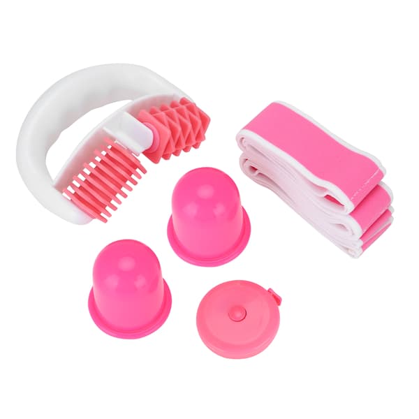 Massage Roller Set Silikon Massage Roller Stretching Strap Koppningskopp Mätlinjal