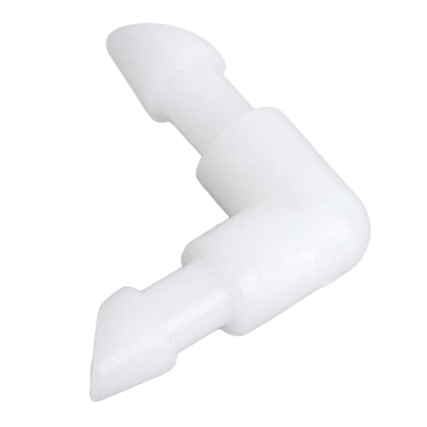 Armbågsslangkoppling 90 Graders L-formad Barb PE Lika Diameter Röranslutning Adapter 4.2mm / 0.17in