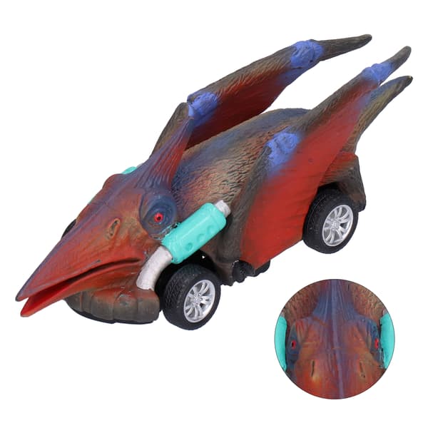 Firehjulstræk Dinosaur Model Træk Tilbage Bil Legetøj Børn Pædagogisk Køretøj Legetøj Dinosaur Model Bil