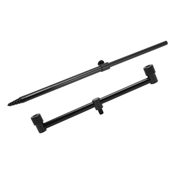 Fiske Spöfäste Aluminiumlegering Flexibel 2 Sektioner Bärbar Fiske Spö Markhållare Fiskeverktyg (25cm Spö 31cm Fäste)