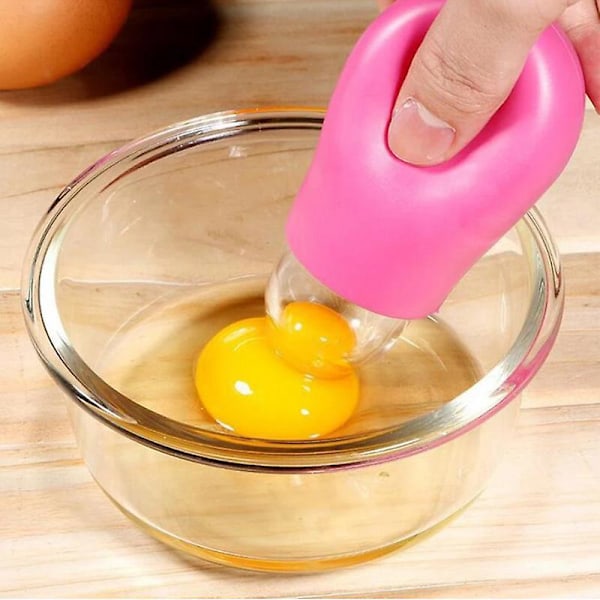 Äggseparator i silikon Ägguleseparator Vit Praktisk Köksseparator
