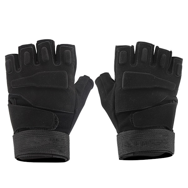 Mænds Black Eagle Halv Finger Handsker Udendørs Sport Halv Finger Fitness Klatresport Militær Fan Anti-skrid handsker (Halv Finger handsker M)