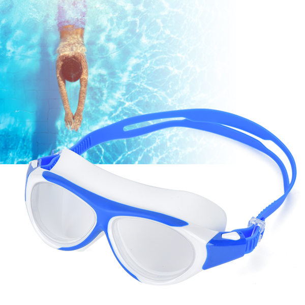 High Definition Waterproof Antifog Stor ram Barn Simglasögon Swim Geardmörkblå