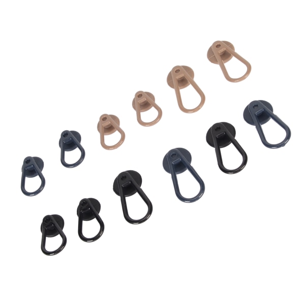 12st Button Extenders Byxor Midjeknappsförlängare Kvinnor Män Byxor Midjeförlängare 2 storlekar 10LB Midjeband Expander