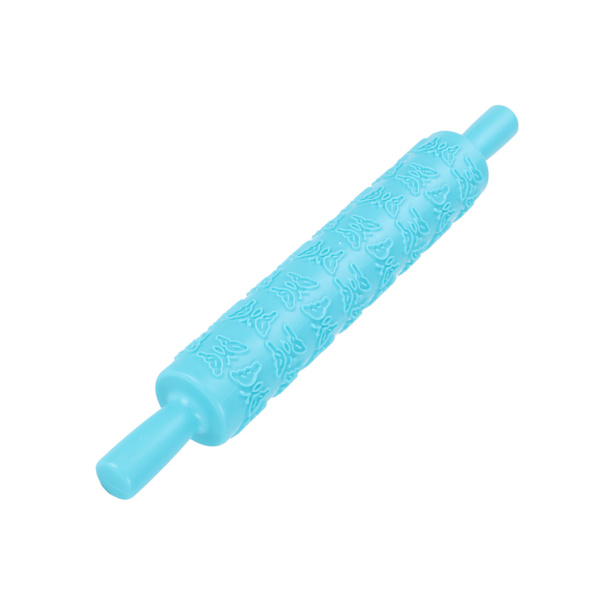 Fondant Kavel Rulle Plast Präglad Rulle för Kakor Kex Bakverk Tårta Dekoration Fjäril