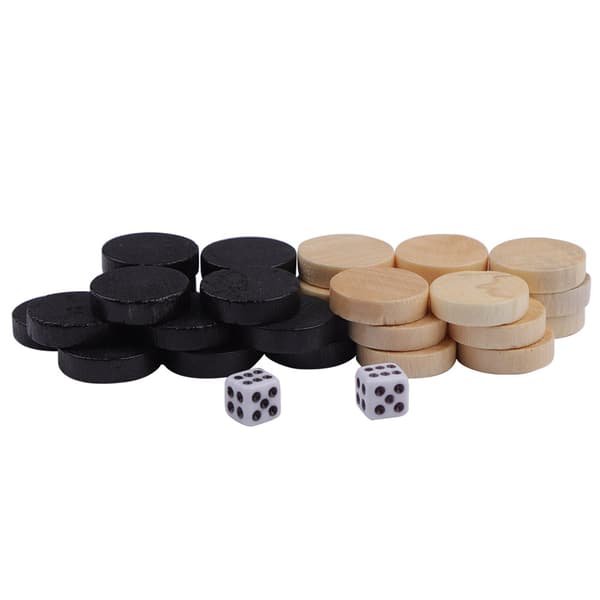 32 stk. Dam&Skak&Backgammon Skakbrikker til Børns Brætspil Læring Camping