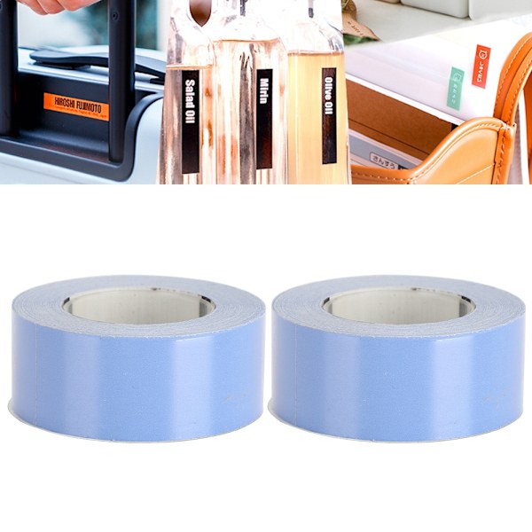 2 pakker print etikettape til KINGJIM TEPRA LR5C labelmaskine termisk papir kontorartikler (EQT15B)