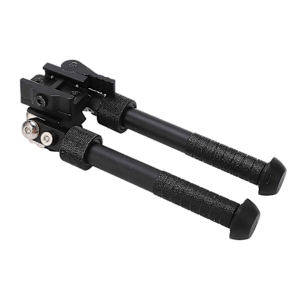 Svart Jakt Bipod - Justerbar Lutning med 360 Graders Rotation (V8 Modell)-B15