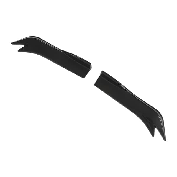 2 stk. bagkofanger hjørnelæbe 45 cm blank sort bil splitter diffuser læbe til 1-serie E90 E91
