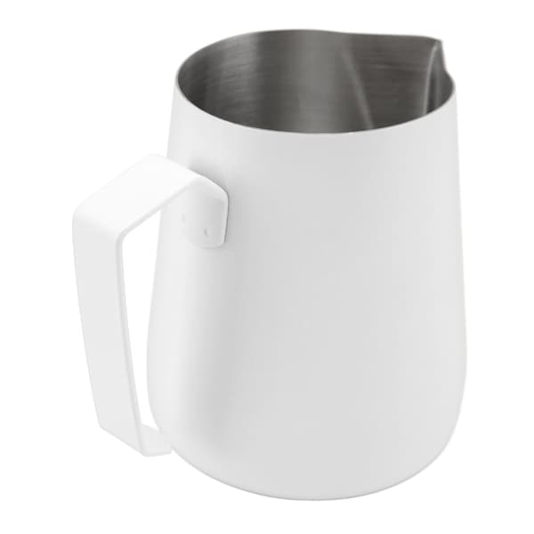 450 ml mælkeskummerkande 304 rustfrit stål dampkande mælkeskummerkande til kaffebar hjem hvid