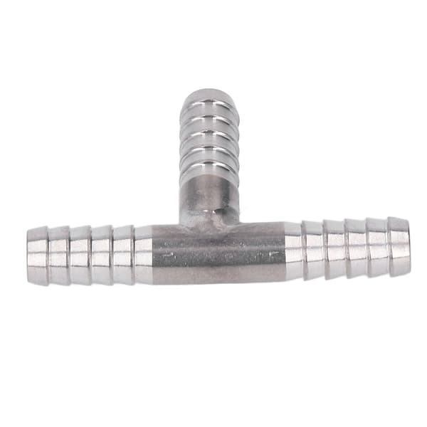 Barb Tee 3-vejs rustfrit stål god tætning stærk slange Barb Tee til flydende gas 8 mm diameter
