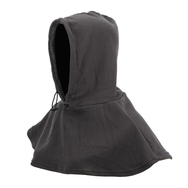 Pyöräilyhuppu Balaclava Huivi Hattu Ulkoiluajoon Paksu Pidä Lämmin Kylmänkestävä Fleece (harmaa)