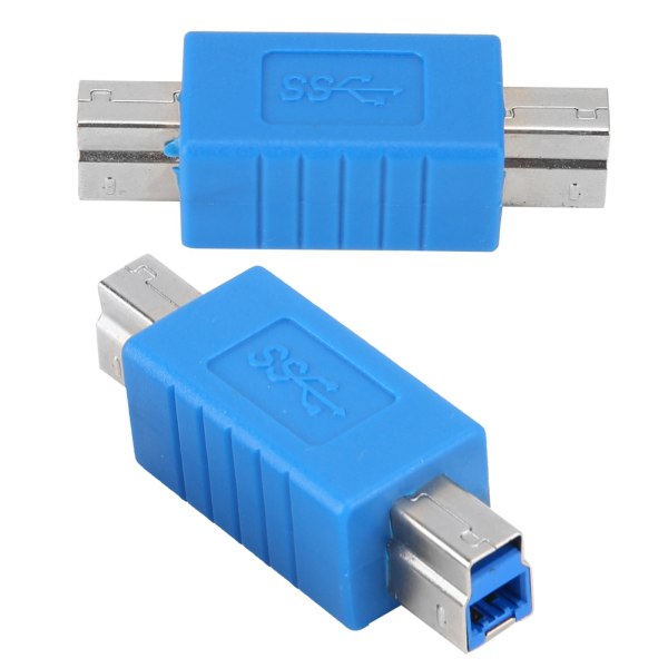 USB3.0 Typ B Hane till 3.0 Typ B Hane Blå Superspeed Data Transmission Adapter Converter