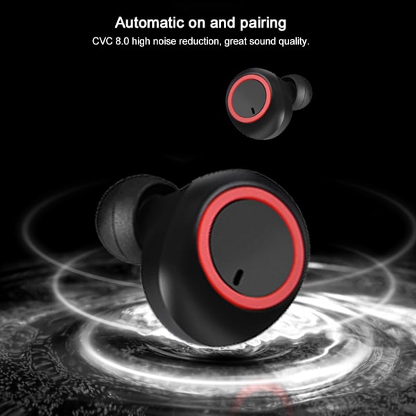 TWS Mini Bluetooth Langattomat Kuulokkeet Magneettinen Lataus Binaural Puhelu UrheilukuulokkeetMusta