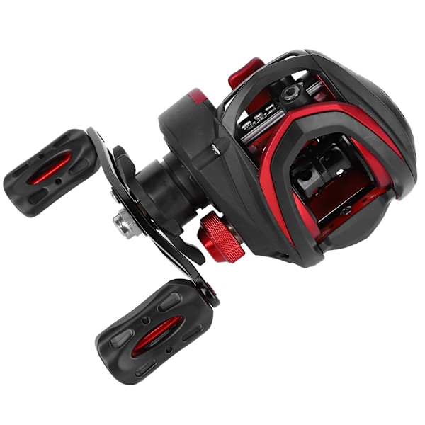 Metal High Speed ​​Bait Black Rose 8.1：1 Lang skydning venstre/højre hånd Magnetisk bremse Fiskeri kastehjulshjul Sort rose venstre hånd