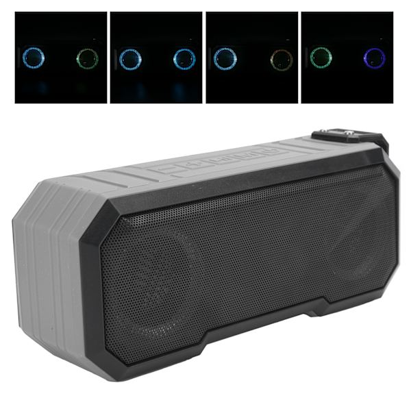 X8 True Wireless Bluetooth 5.0 Högtalare IPX7 Vattentät Ljusstark Utomhus SubwooferGrå