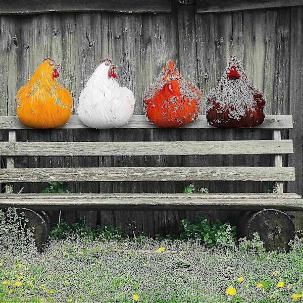 Resin Skrivebord R En Statue Hønsegård R - Oran