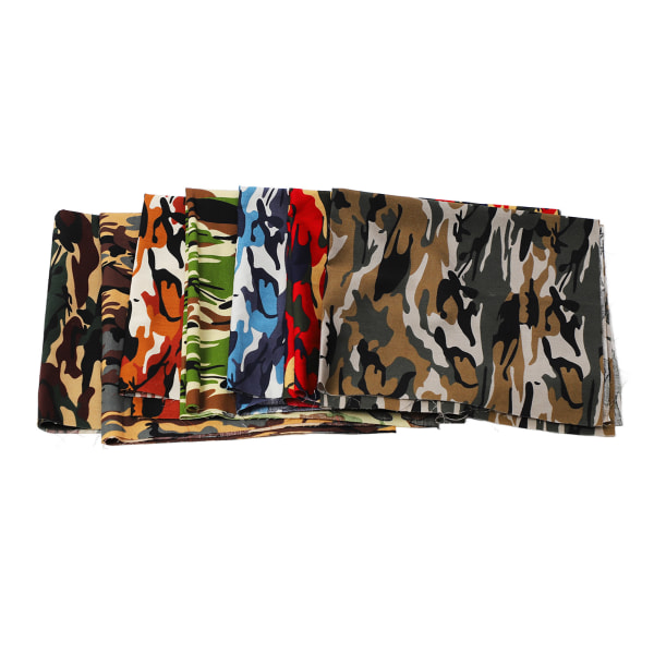 7 stk camouflage bomuldsstof firkantet 18,9 tommer brede, forskellige stilarter Blødt åndbart patchworkstof til Craft DIY