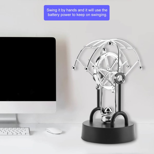 Elektronisk shake Wiggle Device Perpetual Motion Swinging Kinetic Art Craft Decoration (#B101)