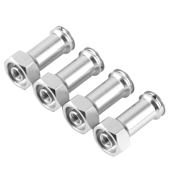 Förlängningskoppling 24 mm längre kombinationsadapter för Traxxas Slash 1/16 RC-bil (silver)