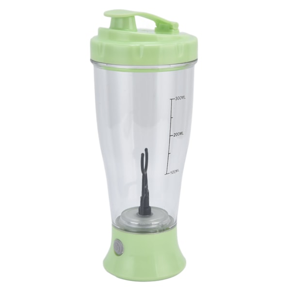 Electric Mixing Cup Simple 350ml Coffee Milk Shaking Bottle Automatic Shaker CupGreen