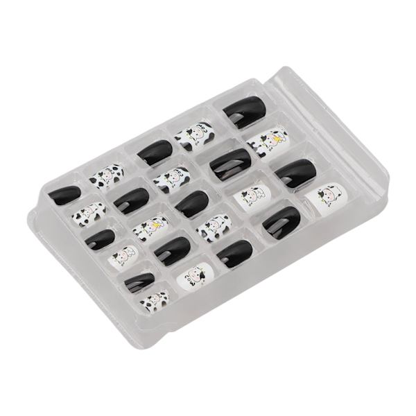 24st självhäftande falska naglar för barn Säker Mild Intressant Snygg gör-det-själv Barn cover Press On Nails 0040-CM33