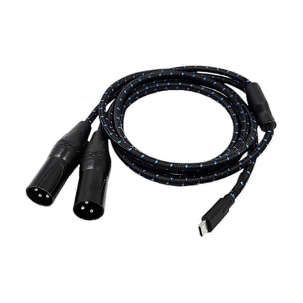 Type C til 2 XLR 3-benet Type C til XLR Han til Han USB C til 2 XLR Han 50cm