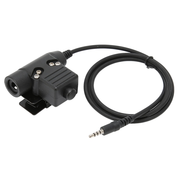 U94 PTT-adapter Headset-kabelplugg PTT Walkie Talkie-kontakt for 3,5 mm mobiltelefon