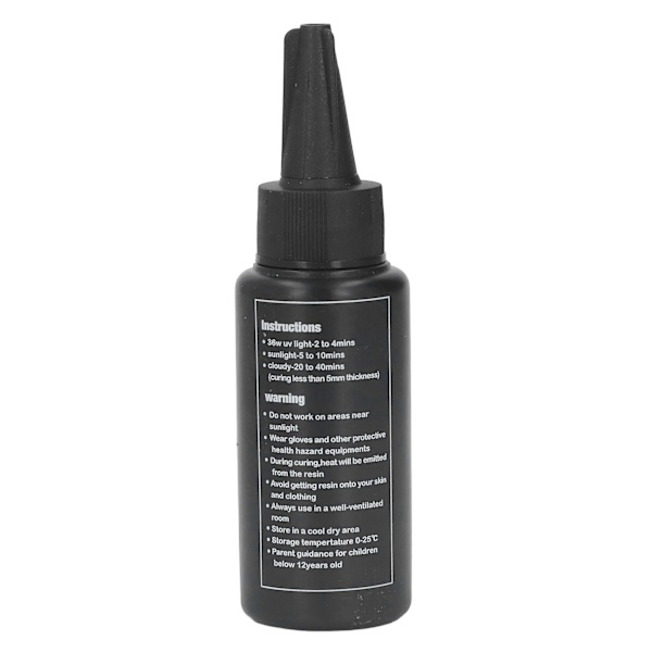 UV-lim med hög transparens, luktfri, gulnar inte, snabb härdningstid, DIY UV-hartslim, klar gel, 60g