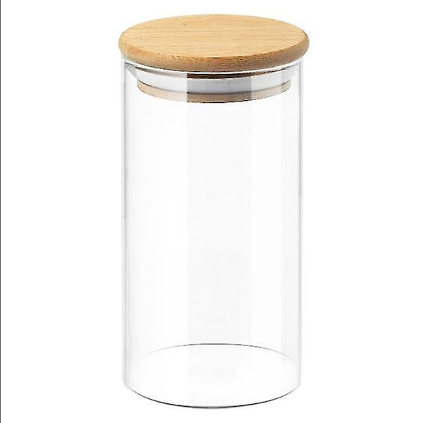 Glass Jars with Lids - Set of 4, 10x12cm - Kitchen Storage