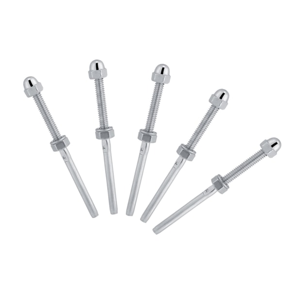 10 stk rustfritt stål gjengede strammeender for 1/8" kabelrekkverkssystem