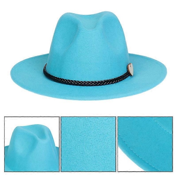 Hemma Kvinnor Män Jazzhatt Solskydd Fedora Hatt Ullfilt Ceremoni Bröllop