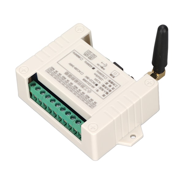 433MHz 4-nyckel fjärrkontrollreläbrytare Enkelkanalsinlärning Trådlöst fjärrrelä