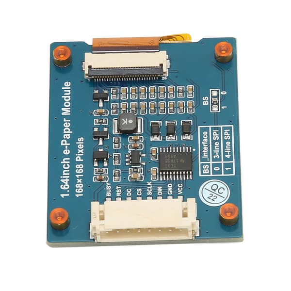 1,64 tommer E Ink Display Modul 168×168 Rød Gul Sort Hvid 4 Farver E Paper Elektronisk Skærmpanel til Læsere