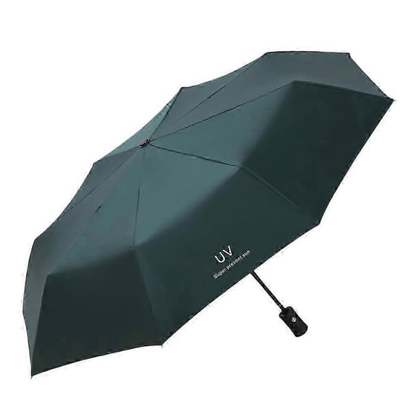 Anti-UV foldbar rejseparaply til mænd og kvinder - bærbar og praktisk regn- og solbeskyttelse Light Blue